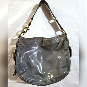 Authentic Coach | Patent Leather Zoe Hobo Shoulder Bag